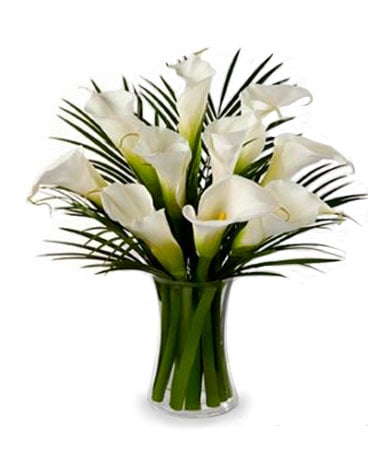 Acheter Elegant Calla Lilies Bouquet - Superbe arrangement floral Fleur Québec