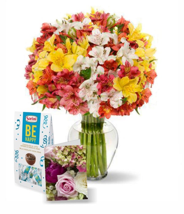 Bouquet de grappes d’Alstroemeria - XL