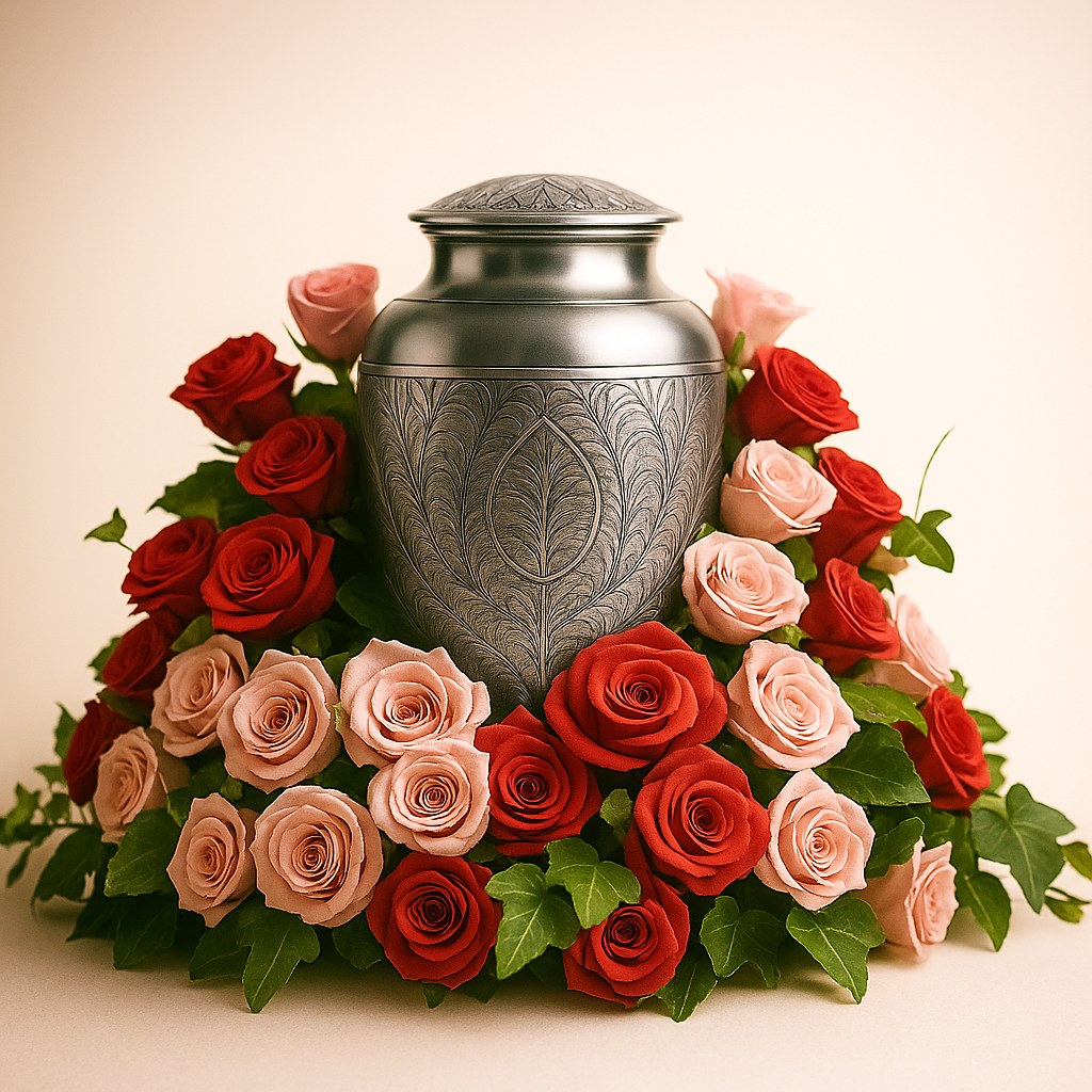 Arrangement Funéraire de Roses Roses | Hommage Sincère et Apaisant | Fleur Québec