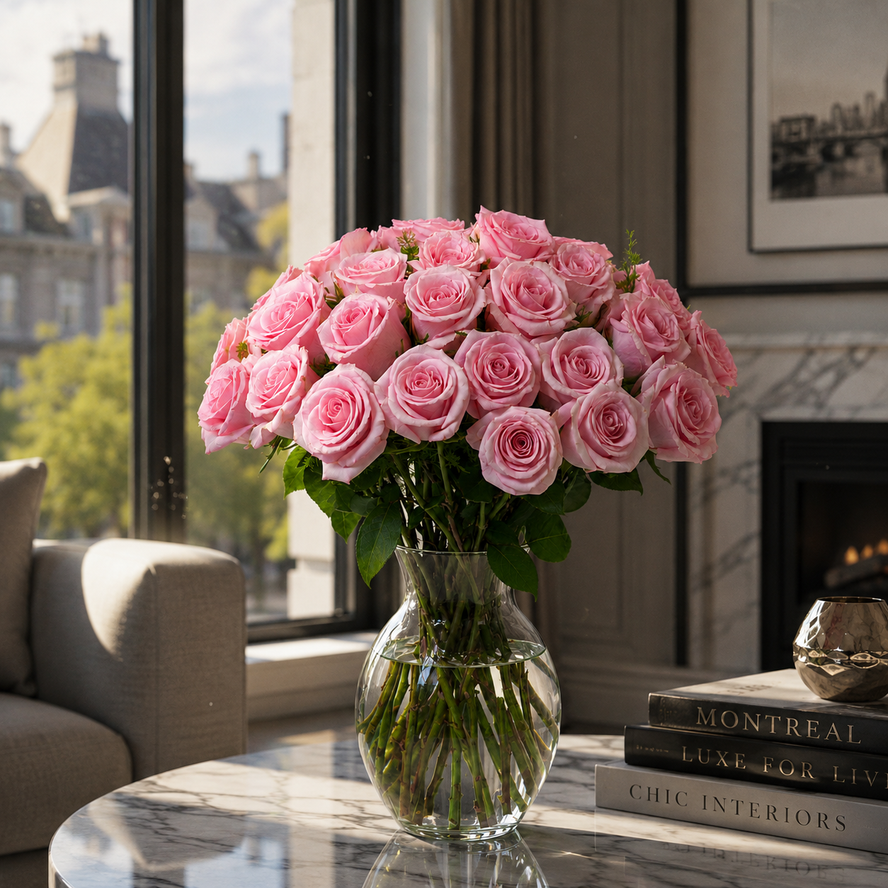 Bouquet de 24 Roses Roses