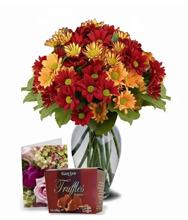 Flambée d'automne, 50 fleurs, truffes et carte