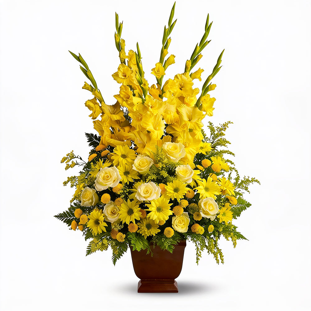 "Sunny Memories" Arrangement - Yellow Roses - Thank You