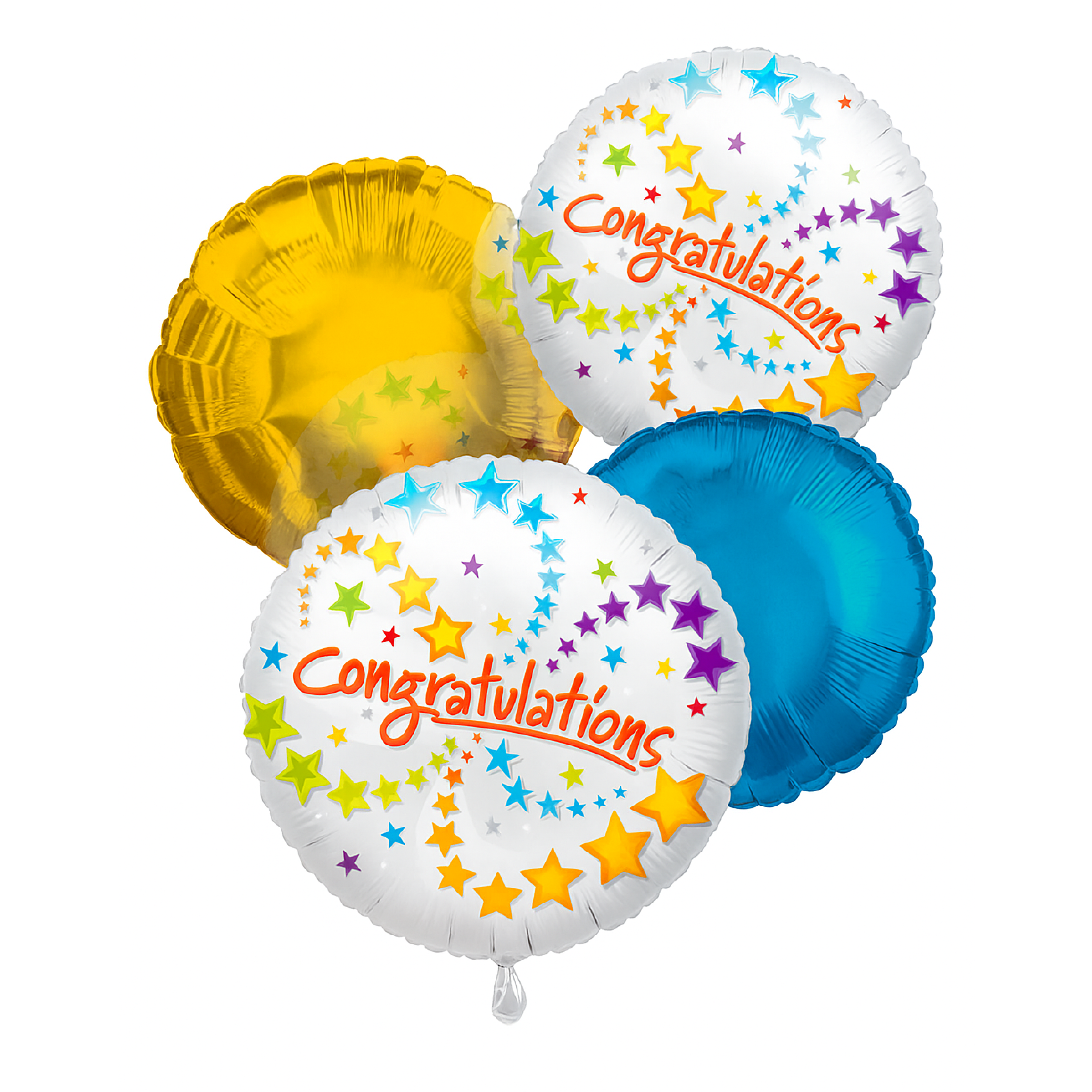 Bouquet de ballons festifs de félicitations - Lot de 4 Fleur Québec