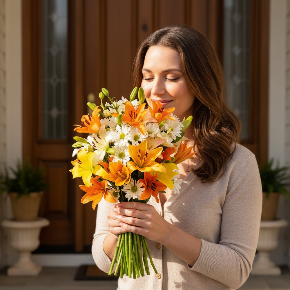 Bouquet of Celestial Lilies