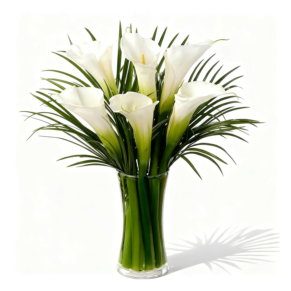 Bouquet elégant de fleurs de lys calla blanc pour mariages et événements
