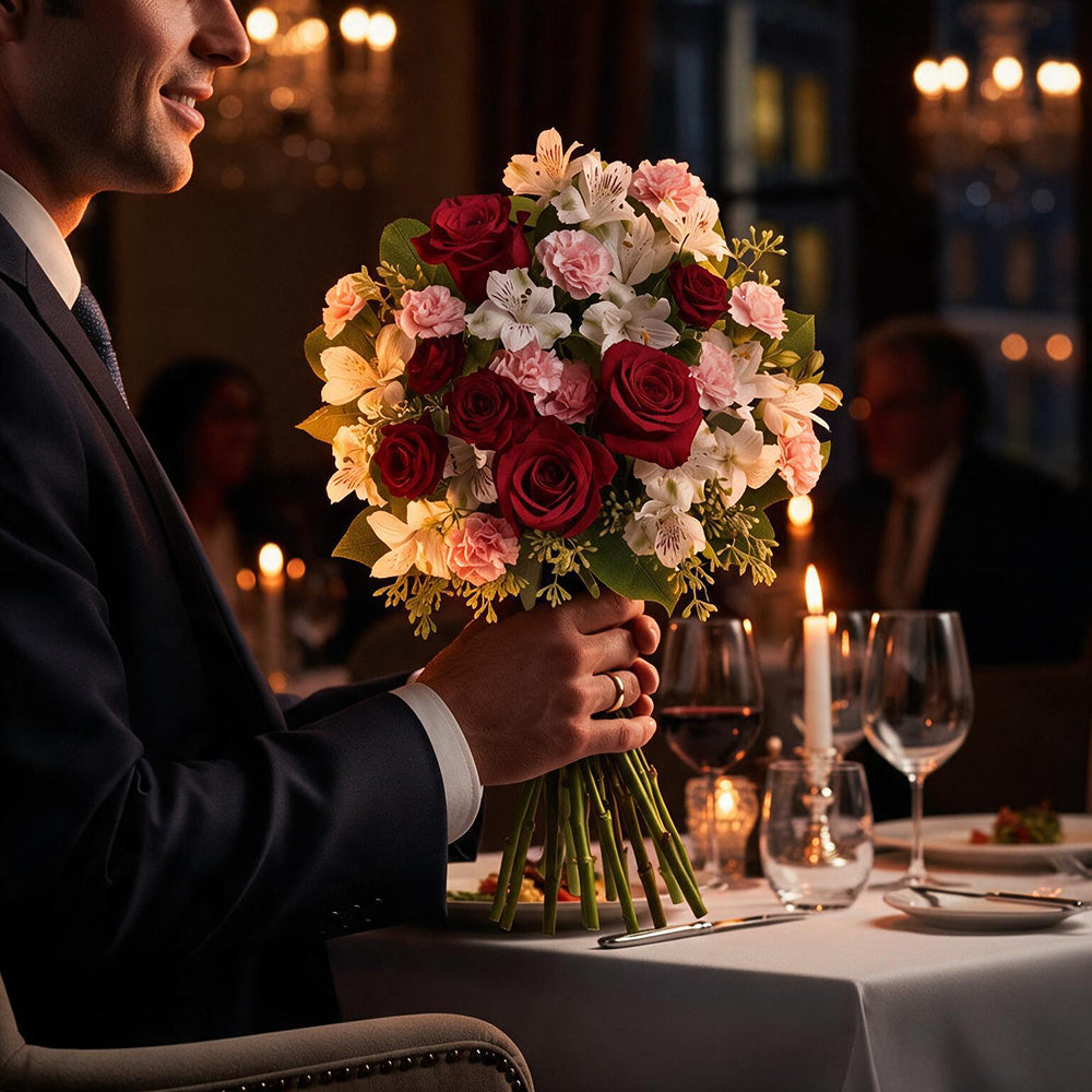 Romantic Bouquet of Red Roses