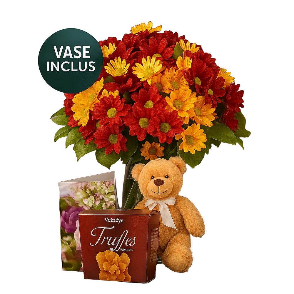 Bouquet of 50 Autumn Flowers IV – Spectacular volume, florist finish