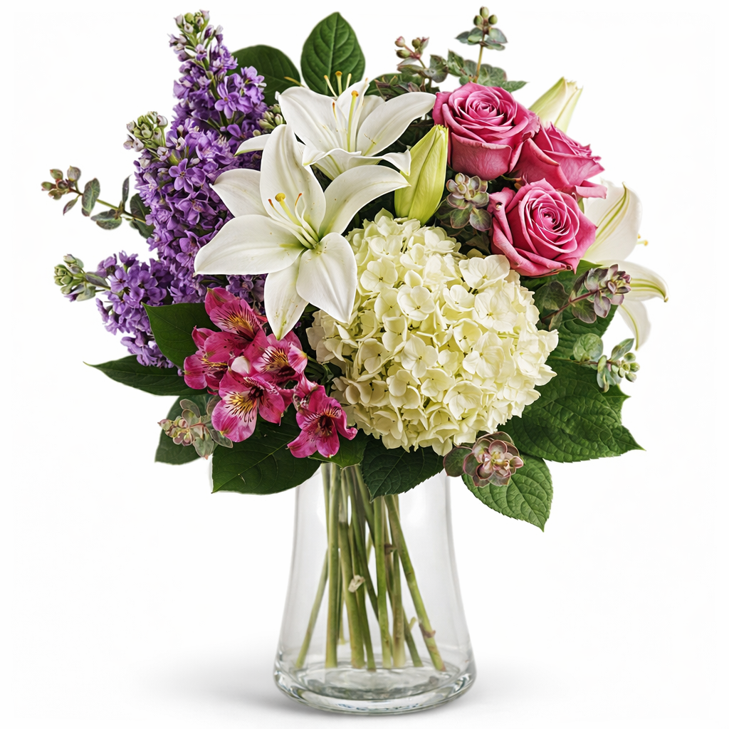 Elegant Bouquet of Lavender Roses - Anniversary