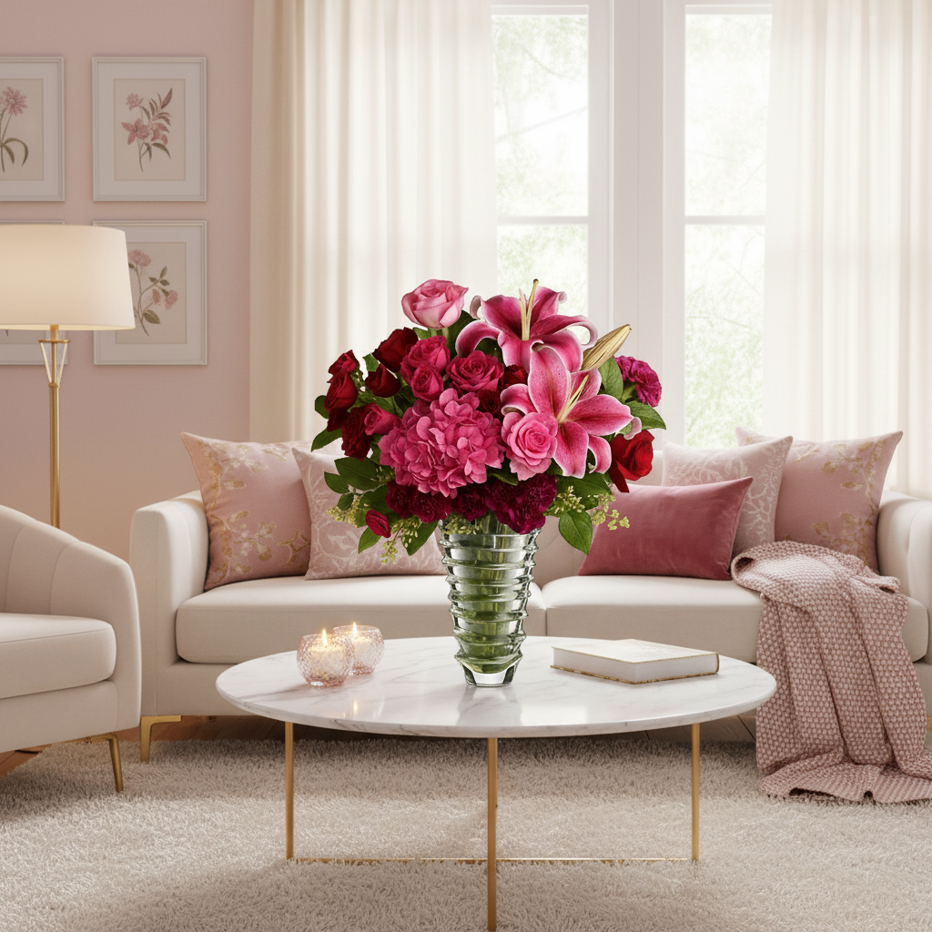 Bouquet Élégant de Roses Rouges et Anniversaire