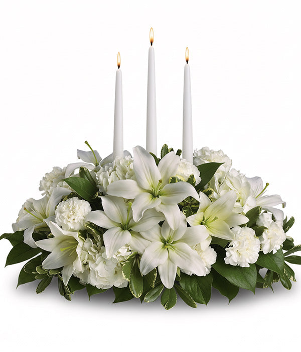 Centre de Table Blanc Neige