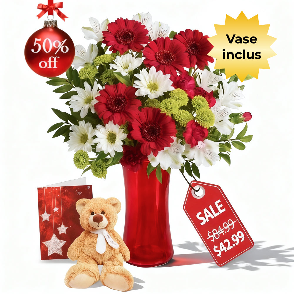 Cloches de Noël festives III : Avec un ours et une carte