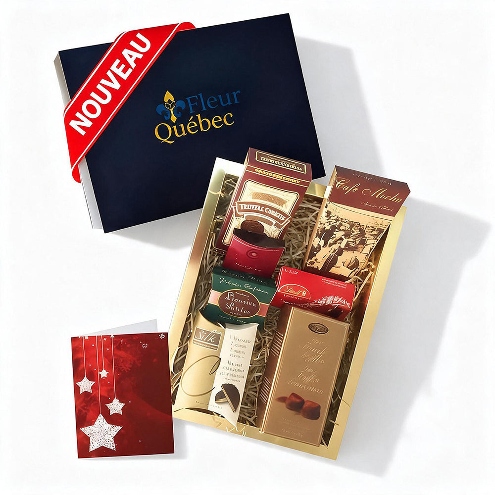 Coffret Cadeau Chocolat Luxe – Collection Gourmet des Fêtes (8 Friandises)