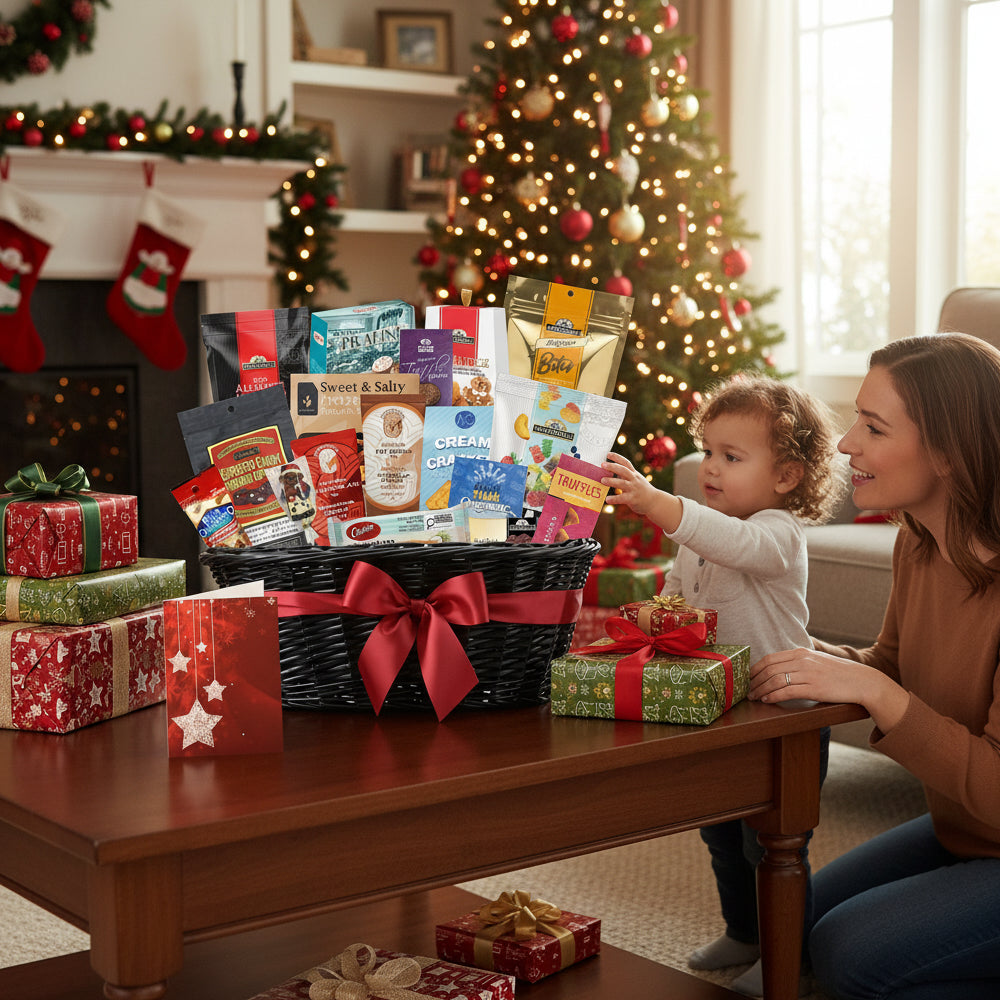 Collection de paniers cadeaux gourmands de Noël III (17 articles)