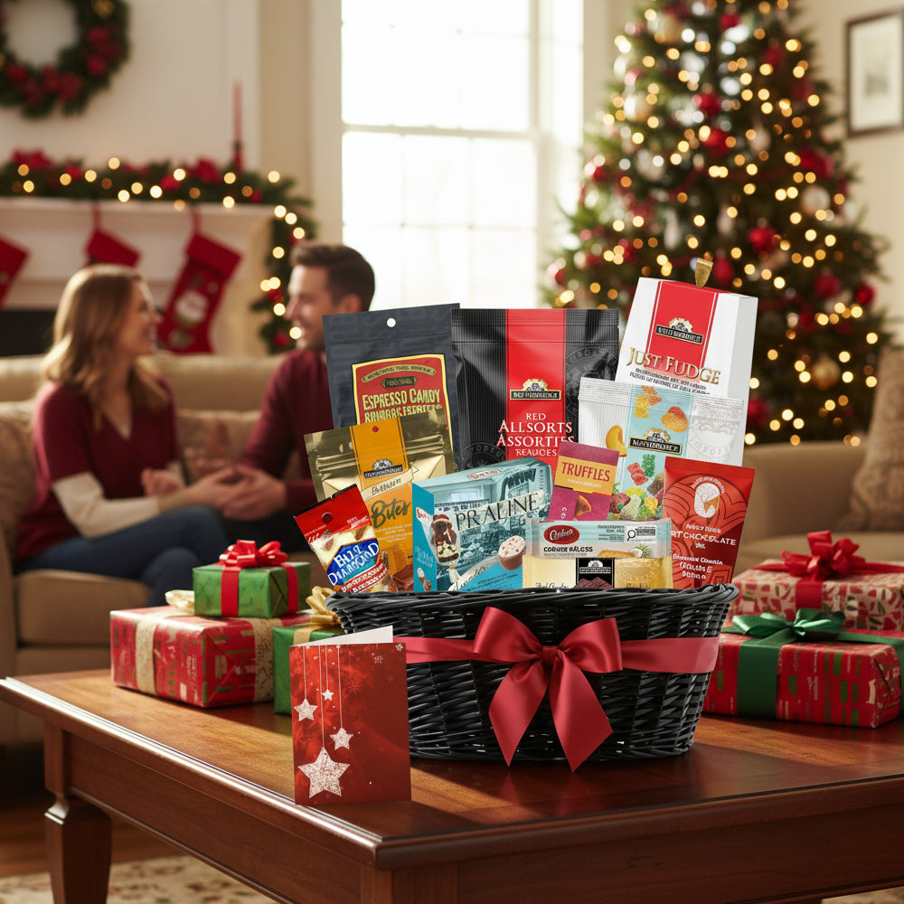 Collection de paniers cadeaux gourmands de Noël II (12 articles)