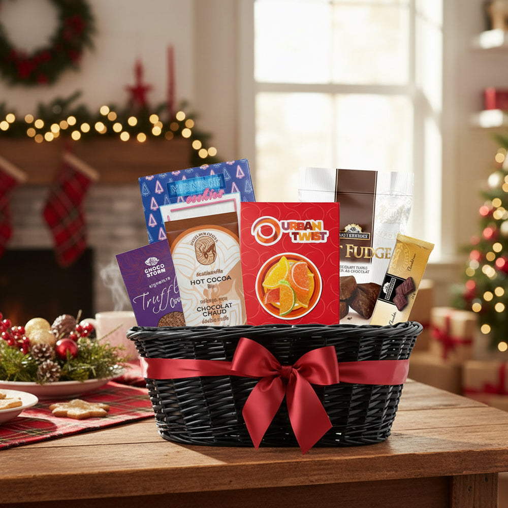 Collection de paniers cadeaux gourmands de Noël I (7 articles)