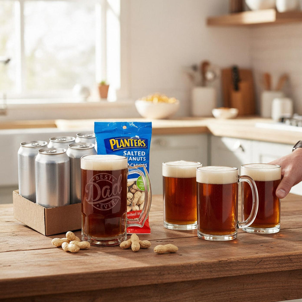 Father's Day Beer Gift Set with Combo VI Mug