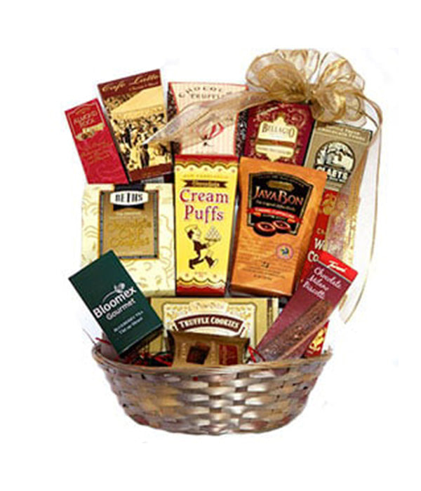 Panier Cadeau Luxury Lindt Lindor - Truffes et Biscuits - Anniversaire Fleur Québec