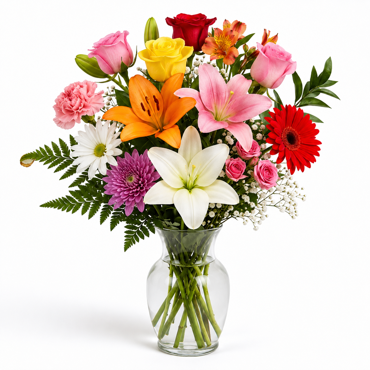 Choix du fleuriste – Bouquet de luxe avec vase