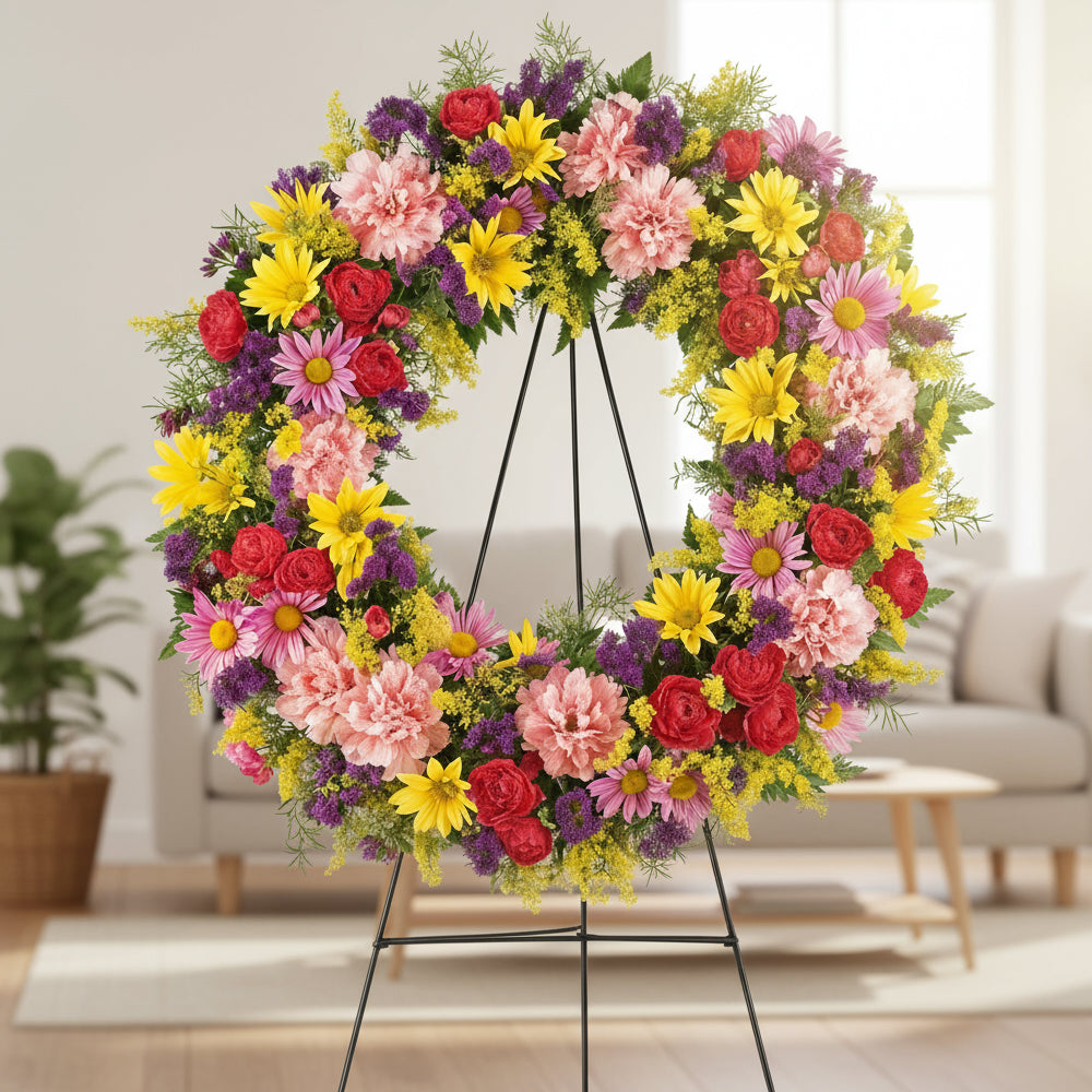 Un Geste de Respect et d'Affection : Couronne Funéraire pour la Mémoire