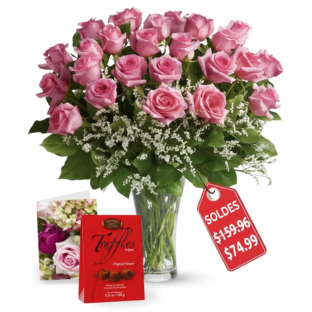 Deux Douzaines de Roses Fête des Mères II