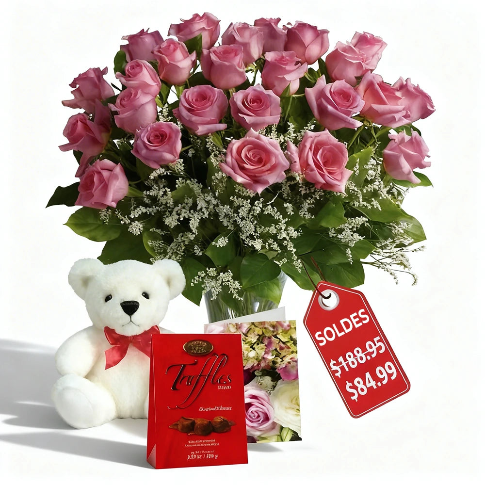 Deux Douzaines de Roses Fête des Mères IV