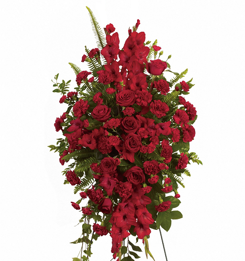 Bouquet "Sympathie Sincère" - Roses Rouge Foncé - Condoléances Fleur Québec