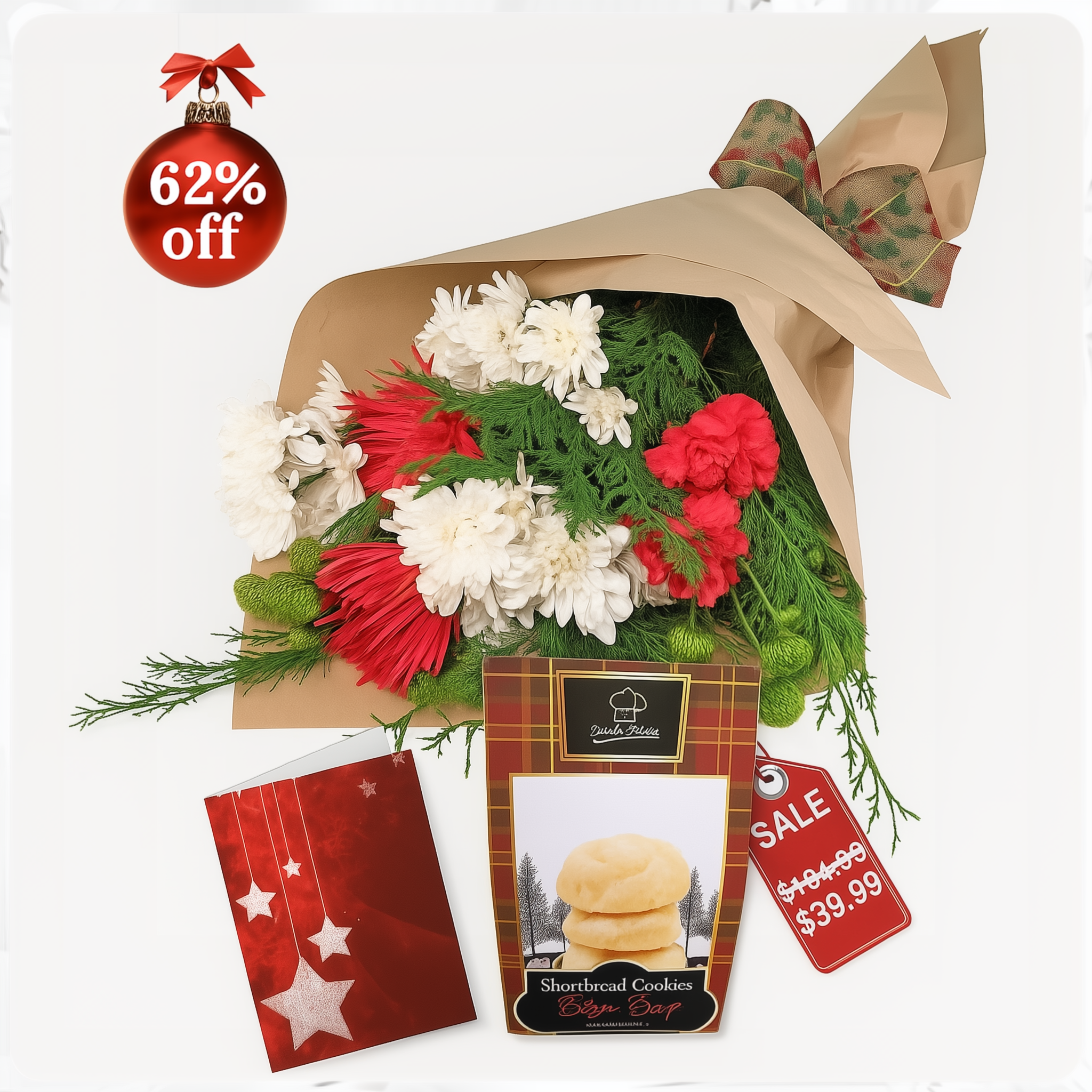 Collection de créateurs de Noël I: L'Art Floral pour des Fêtes Mémorables (12 Tiges)