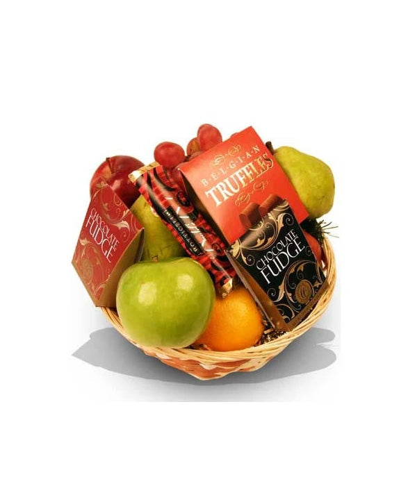 Panier-cadeau gourmand de fruits et chocolats pour toutes les occasions