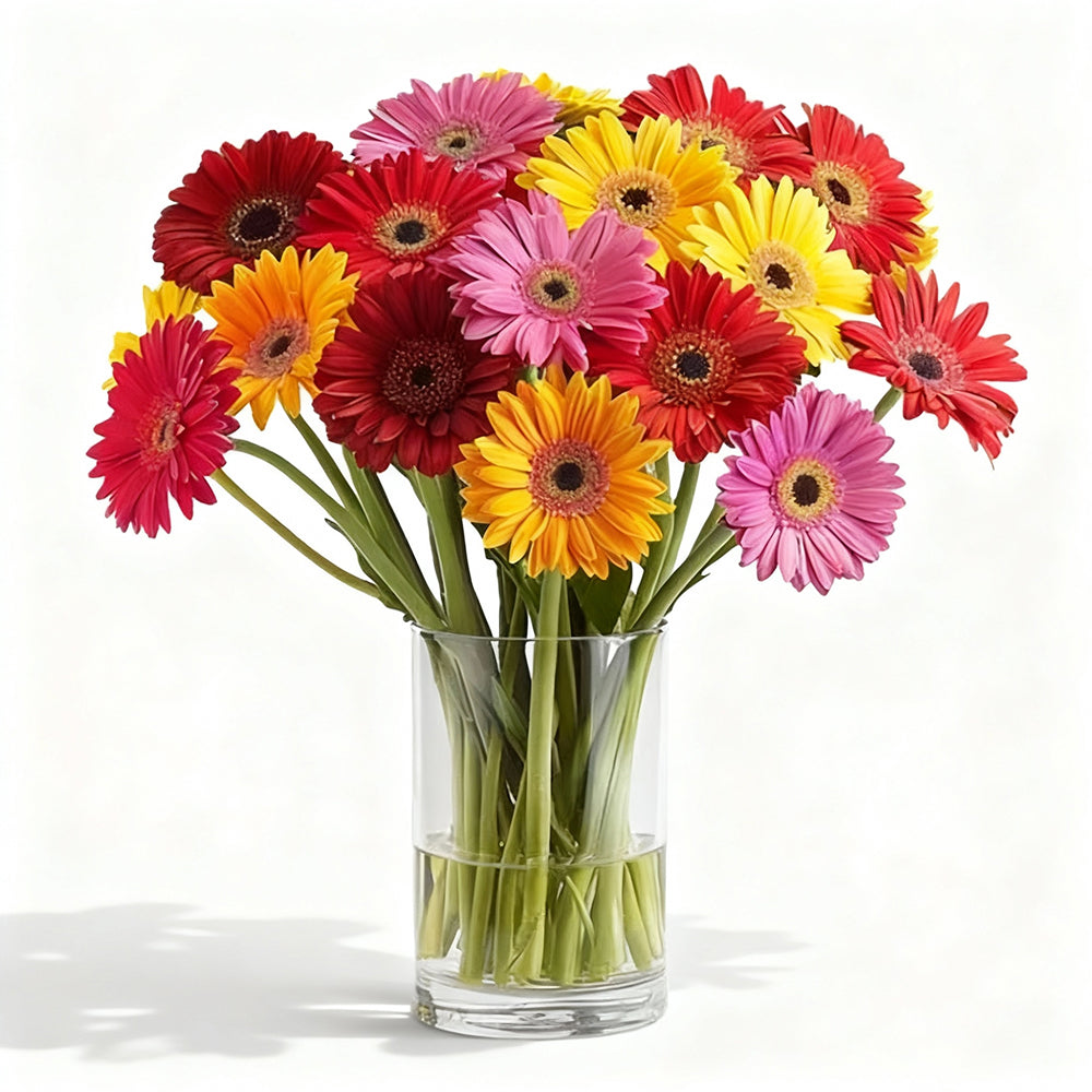 Bouquet de fleurs de marguerite Gerbera arc-en-ciel vibrant pour toutes les occasions