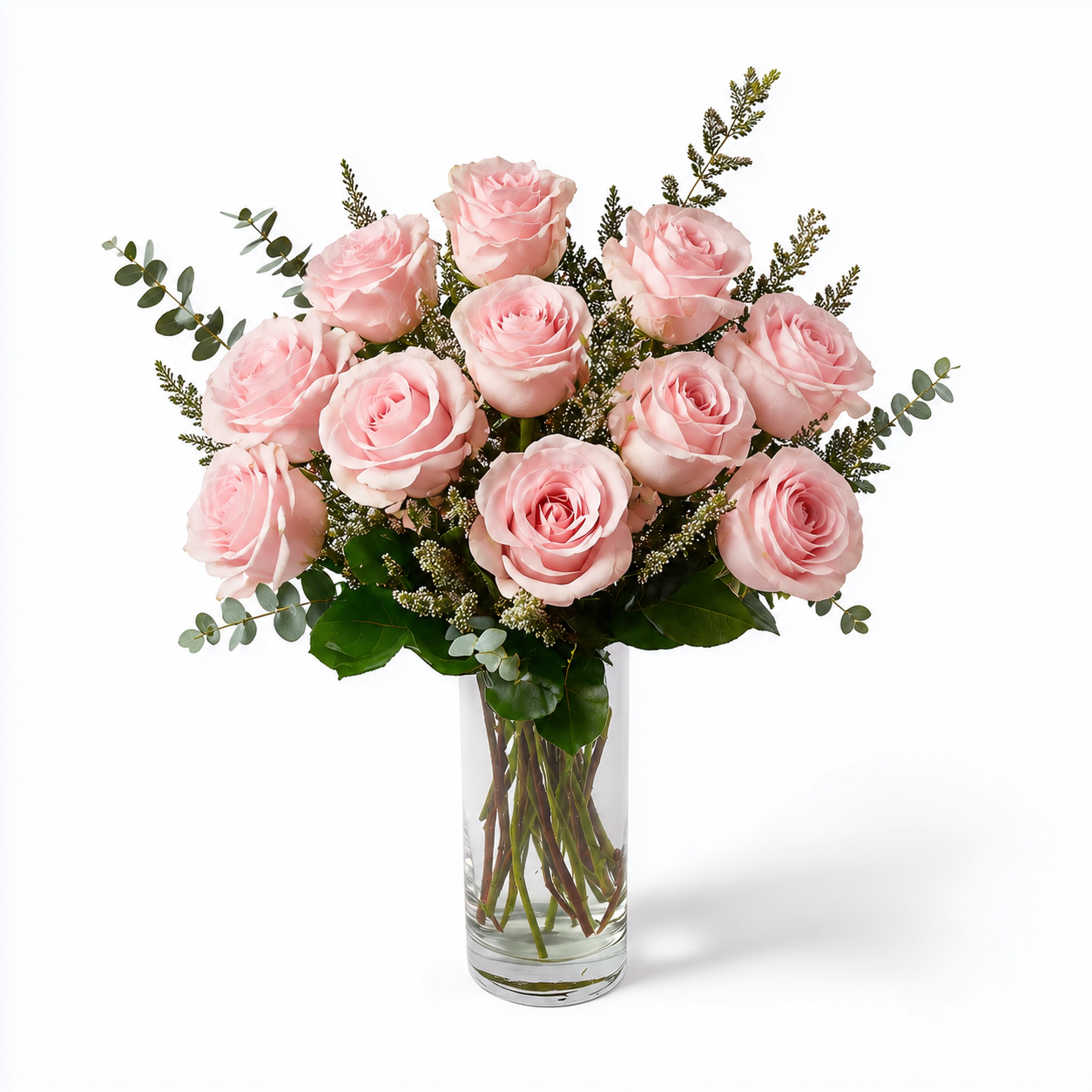 Half Dozen Pink Roses - Flower Delivery New Zealand