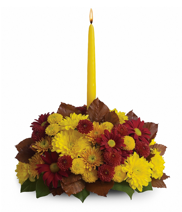 Centre de table de récolte d’automne pour décor saisonnier