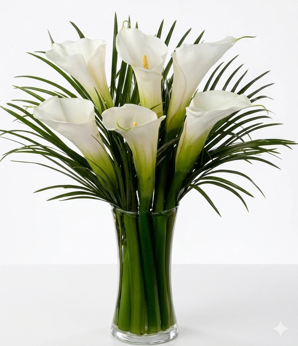 Bouquet elégant de fleurs de lys calla blanc pour mariages et événements