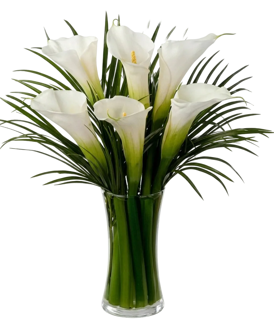 Acheter Elegant Calla Lilies Bouquet - Superbe arrangement floral