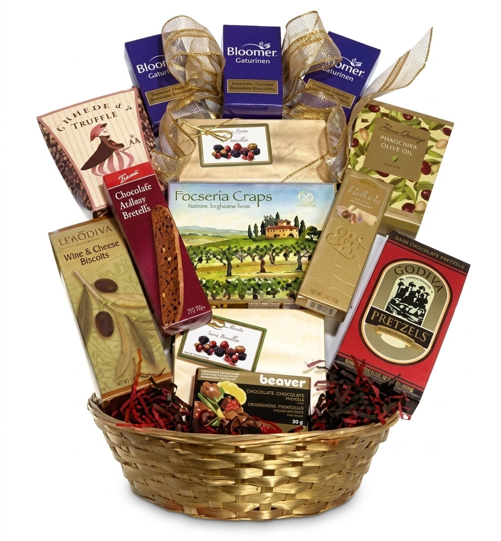 Panier Cadeau Élégant Gourmet - Appréciation Agent Immobilier