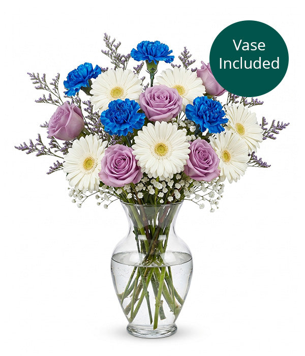 Bouquet Journée à la plage avec vase Fleur Québec