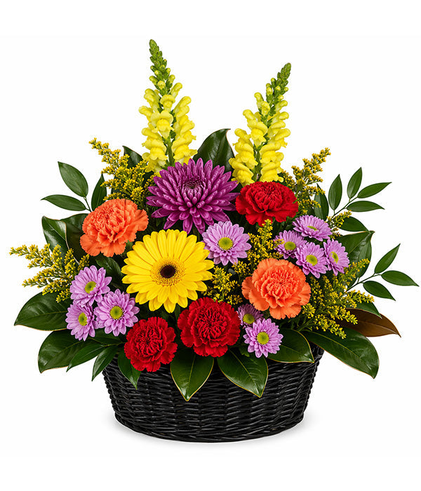 Panier Floral Vibrant