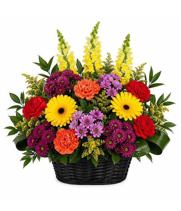 Panier Floral Vibrant