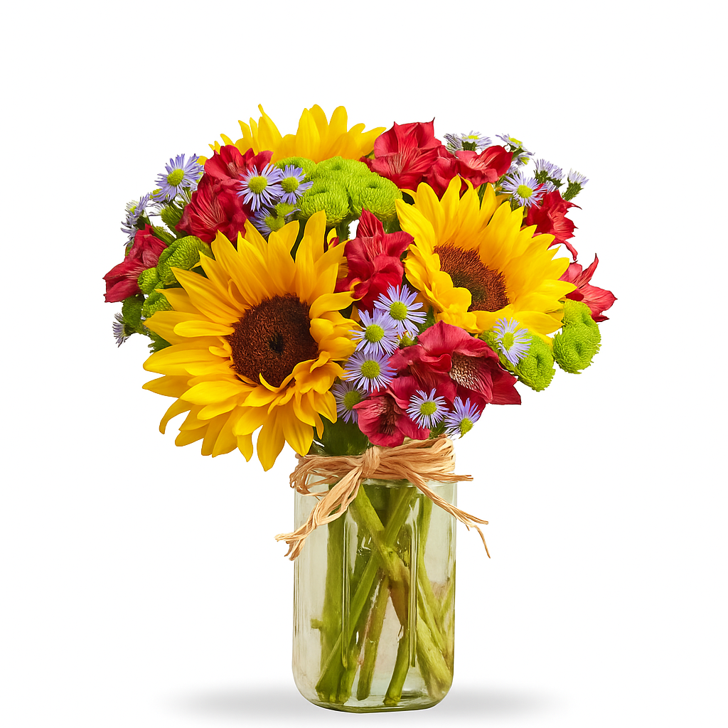 L’amour d’été dans un pot Mason Fleur Québec