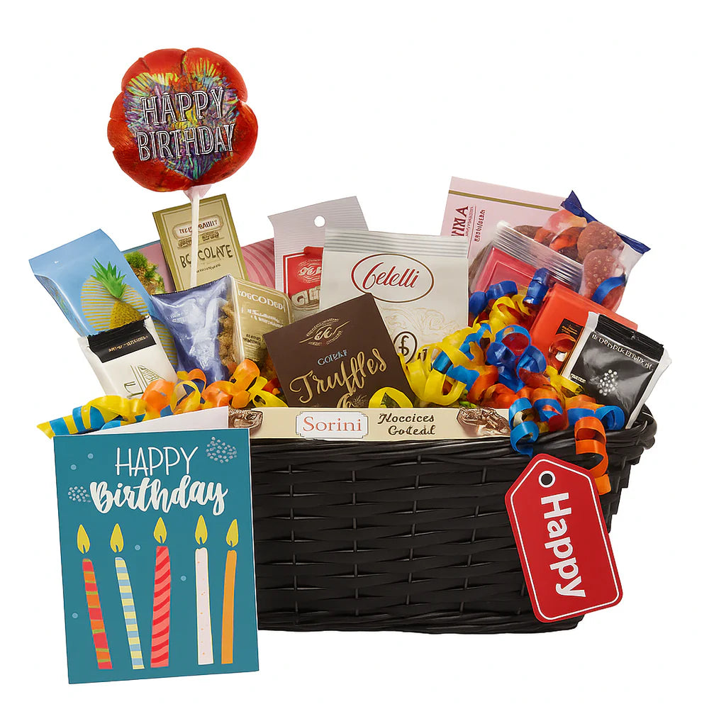 Gourmet Birthday Gift Basket III - 17 Treats