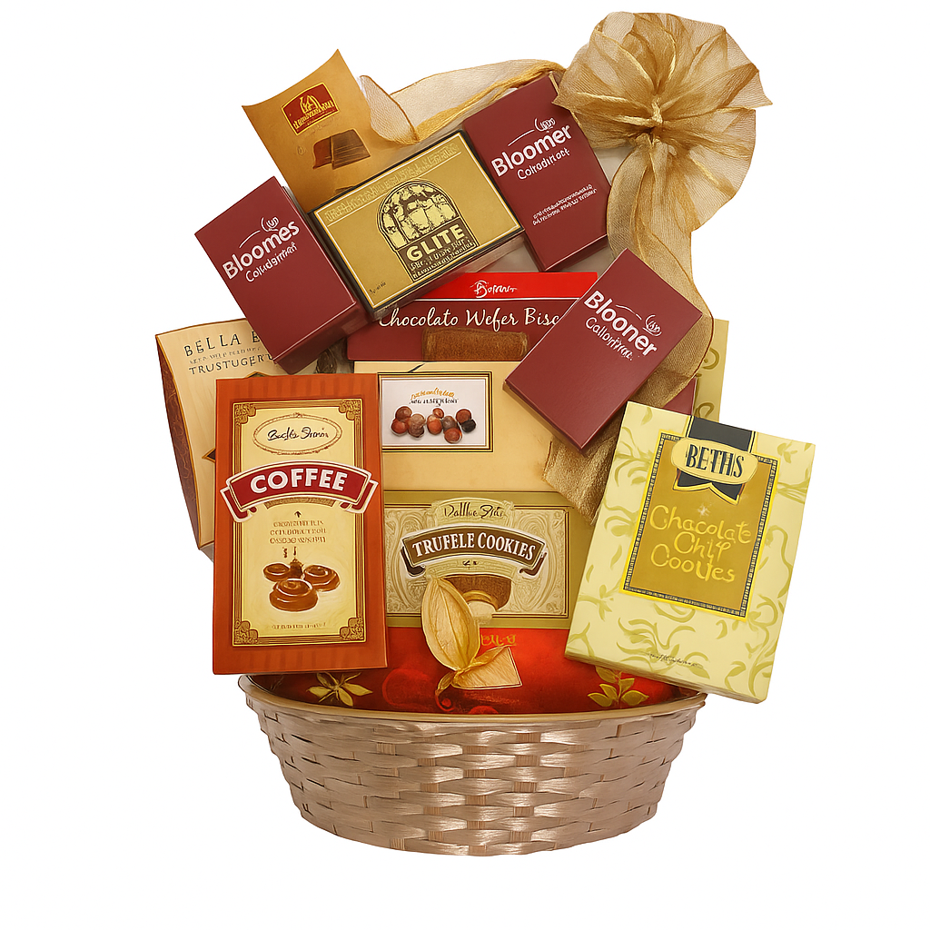 Panier Cadeau Élégant Lindt Lindor et Truffes Belges - Toutes Occasions Fleur Québec
