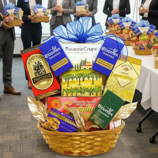 Panier Cadeau Luxury - Chocolats, Truffes et Biscuits - Toutes Occasions