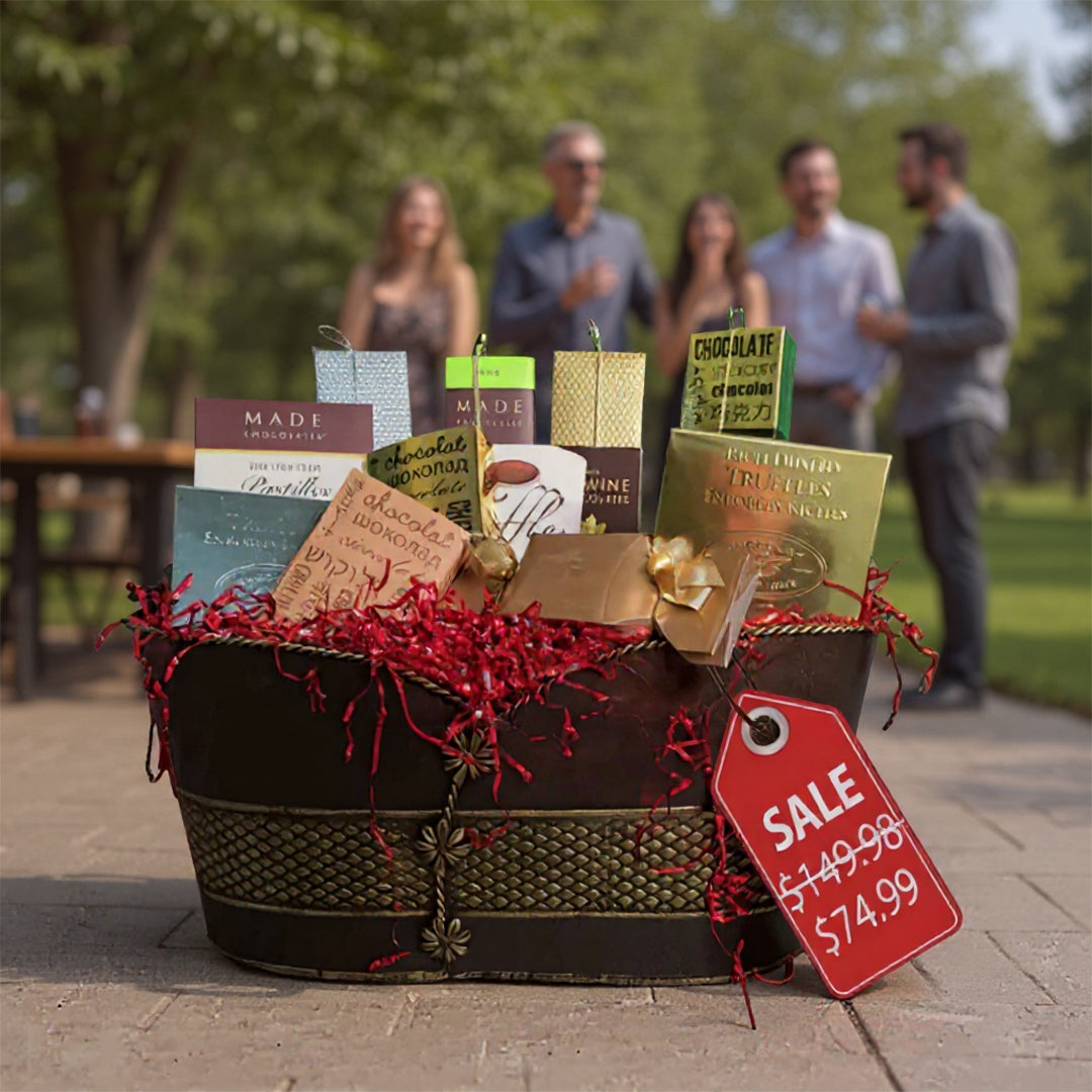 L'Expérience Chocolatée Ultime : Panier "Élégance II" (Lindt & Truffes Belges)