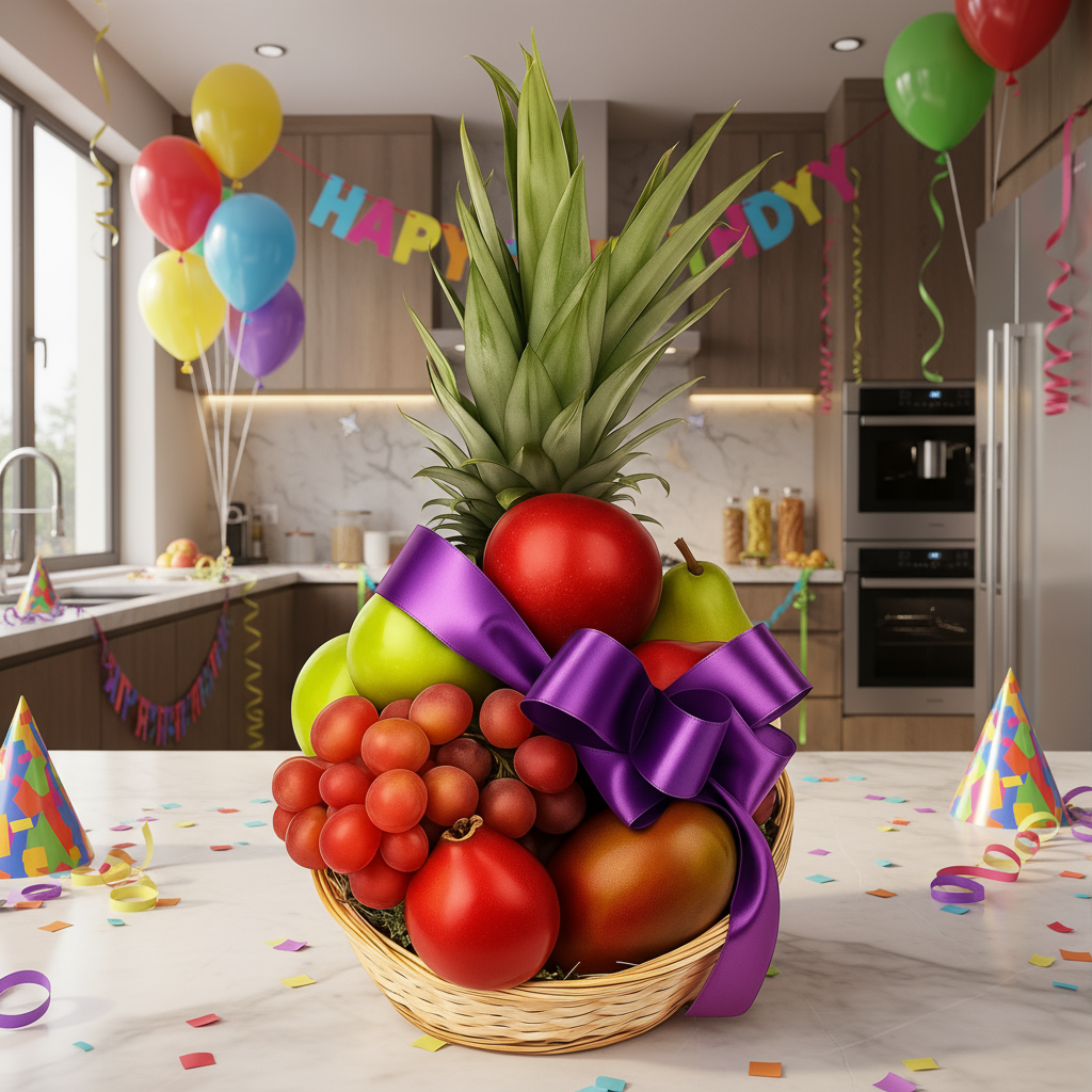 Panier de Fruits Frais Personnalisé - Idée Cadeau Originale