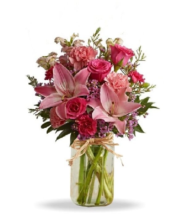 Pink Fun dans un pot Mason