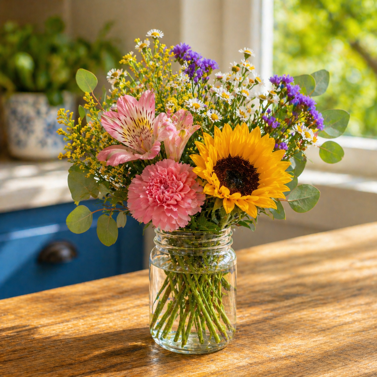 Premium Glass Mason Jar - Decoration