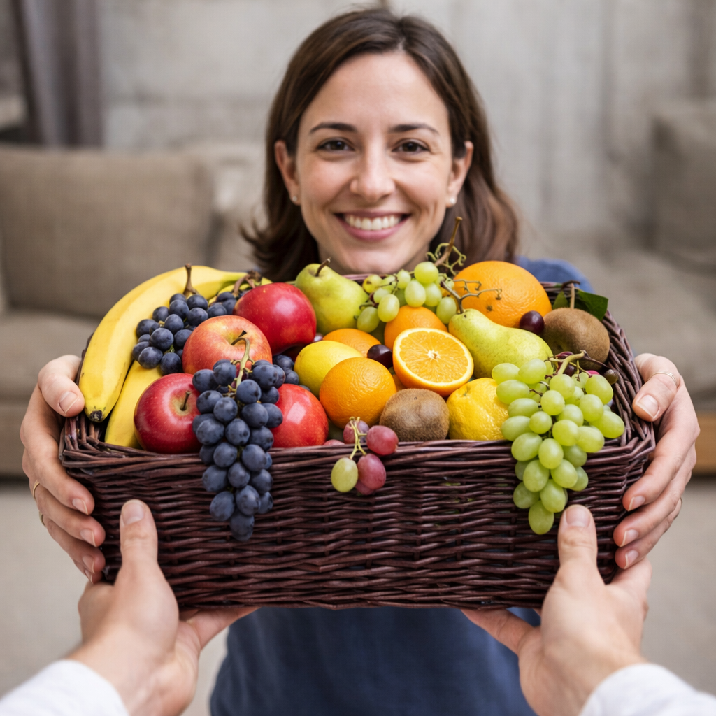 Pureté et Sérénité - Panier Cadeau de Fruits Frais