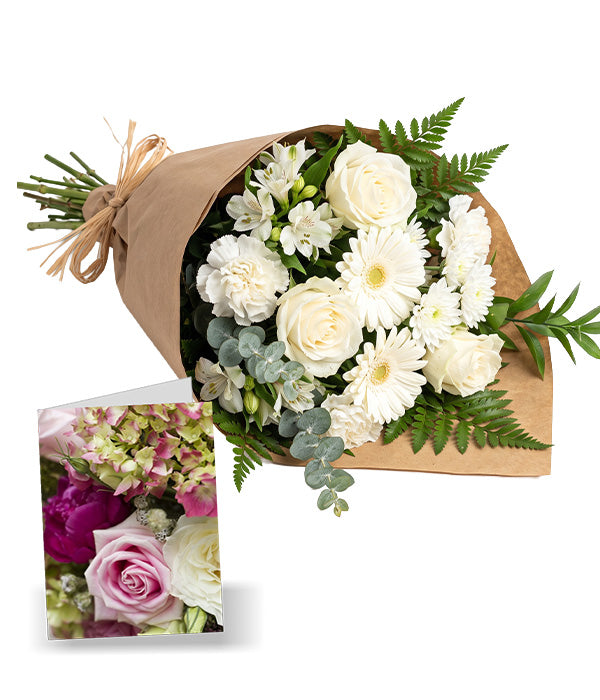 Bouquet blanc noué à la main – Collection II
