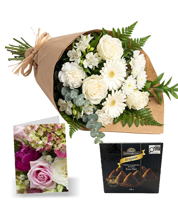 Hand-tied Elegant White Collection 3