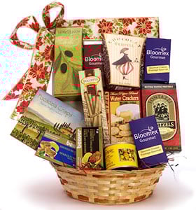 Panier Cadeau Premium - Fromages, Fruits et Fruits de Mer - Toutes Occasions Fleur Québec