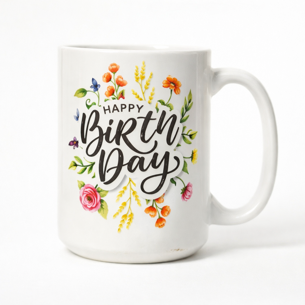 Tasse à Café Personnalisée "Joyeux Anniversaire"